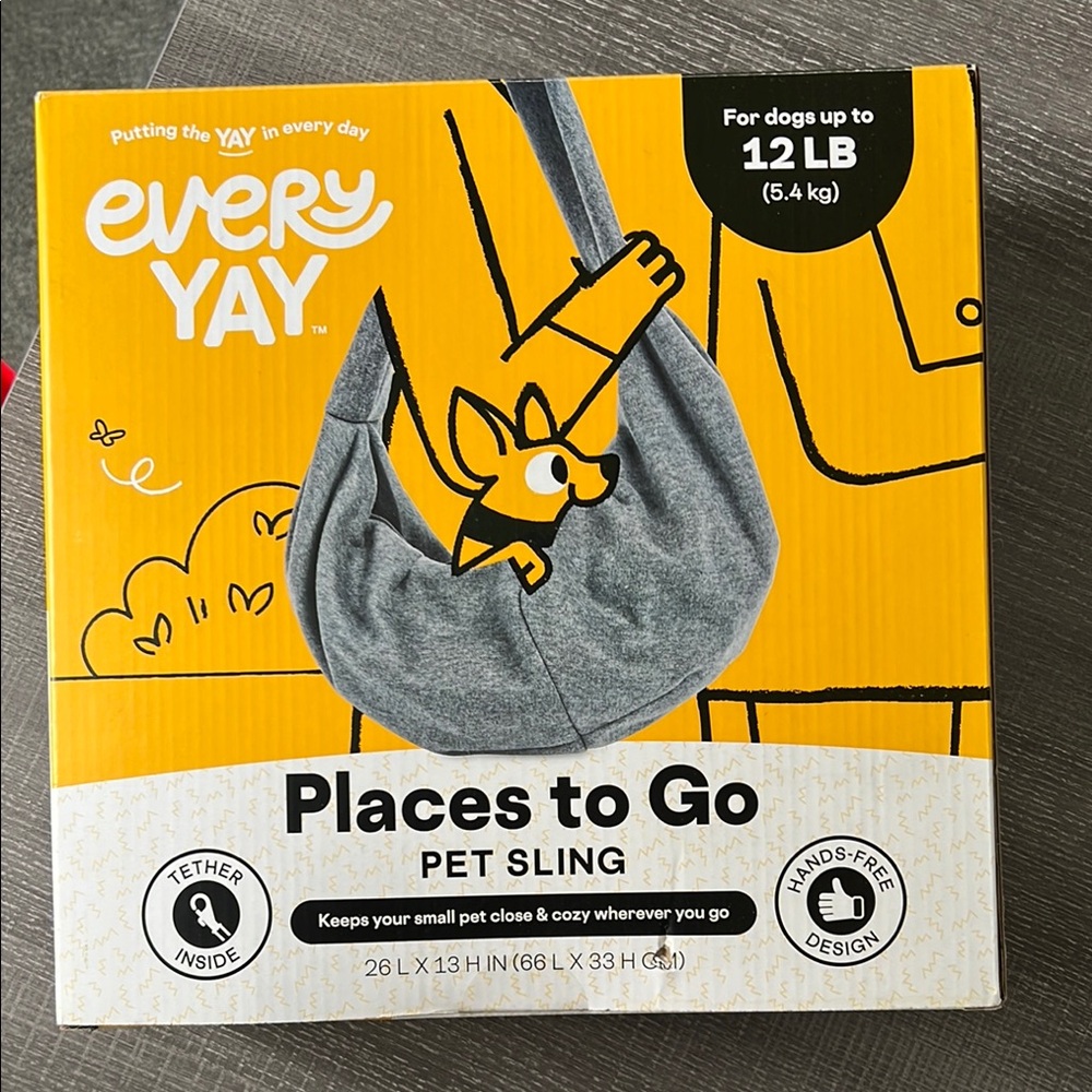 EveryYay Gray Pet Sling